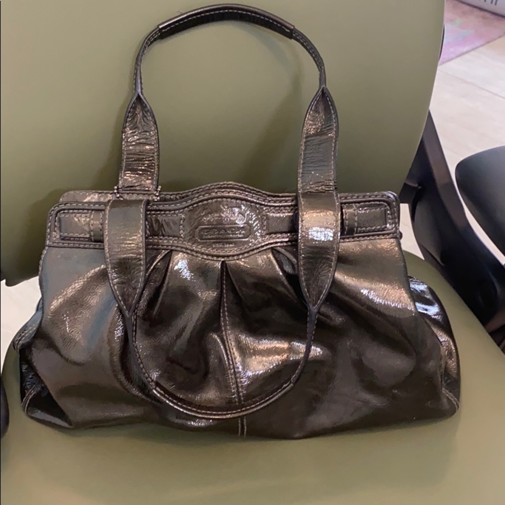Coach gunmetal Grey/silver bag